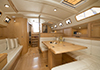 Bluewater 420 Raised Saloon | 'China Girl' Looking Aft With Fold Out Table