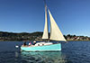 Sunshine Blue Cygnet 20 - Sailing